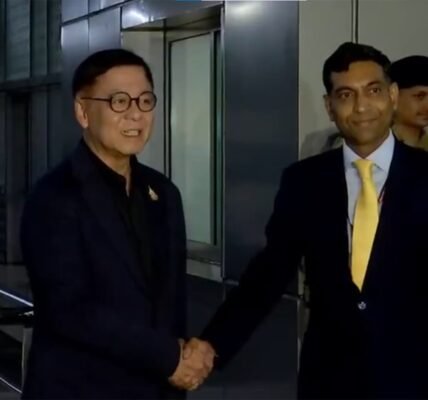 Thai Foreign Minister Sihasak Phuangketkeo arrived in Delhi on a four-day visit to India.