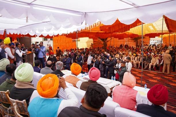 Union Agriculture Minister Shivraj Singh Chouhan on a day visit to Punjab, interacted with farmers, villagers and stakeholders in Ransingh Kalan village of Moga