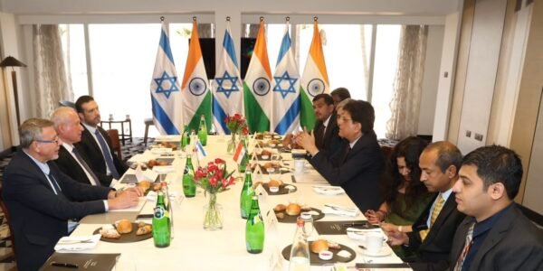 Union Commerce and Industry Minister Piyush Goyal furthered strategic cooperation with Israel in the fields of agriculture, technology and trade