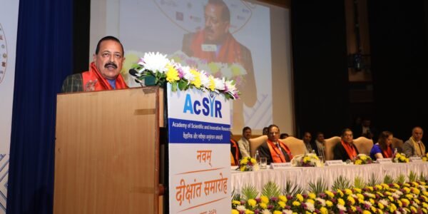 Union Minister Dr. Jitendra Singh addressed the 9th Convocation of the Academy of Scientific and Innovative Research (AcSIR)