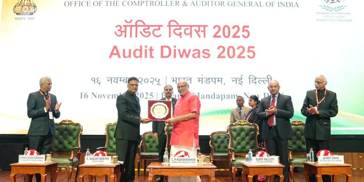 Vice President C.P. Radhakrishnan attended the fifth Audit Day function as the chief guest in New Delhi