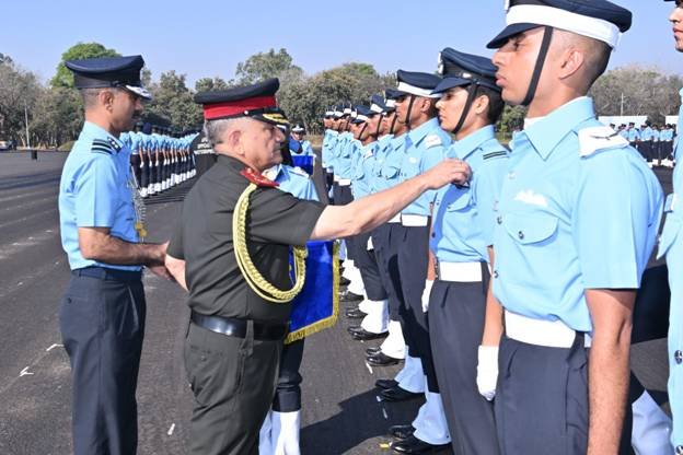 A joint passing out parade was held at the Air Force Academy (AFA).