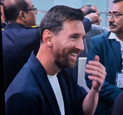 Argentine football legend Lionel Messi received a grand welcome in Kolkata on his three-day GOAT India tour.