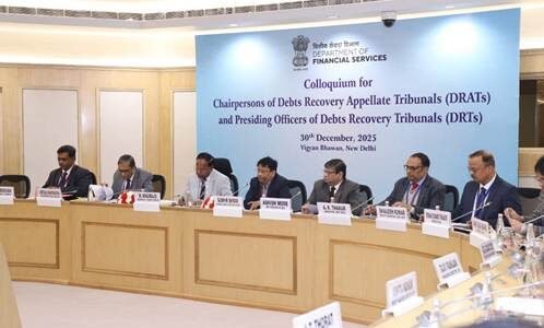 DFS) organized a meeting of the chairpersons of Debt Recovery Appellate Tribunals (DRATs) and the presiding officers of Debt Recovery Tribunals (DRTs)