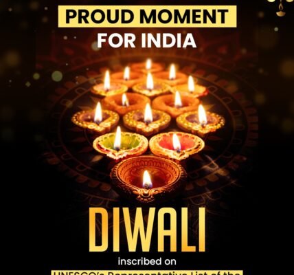 Diwali has been inscribed on UNESCO's Representative List of the Intangible Cultural Heritage of Humanity