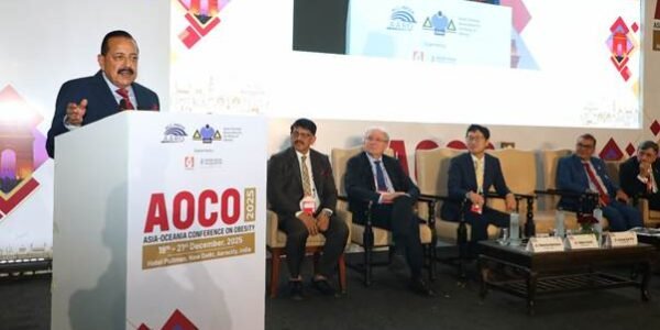 Dr. Jitendra Singh addressed the inaugural session of the two-day Asia Oceania Conference on Obesity (AOCO).