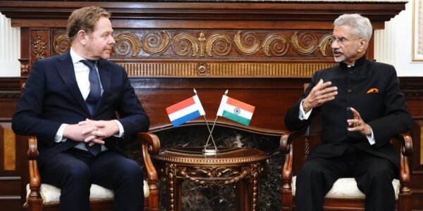 EAM Dr. S. Jaishankar met with Netherlands Foreign Minister David van Weel in Delhi