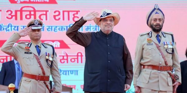 Home Minister Amit Shah addressed the Haryana Police passing out parade ceremony in Panchkula.