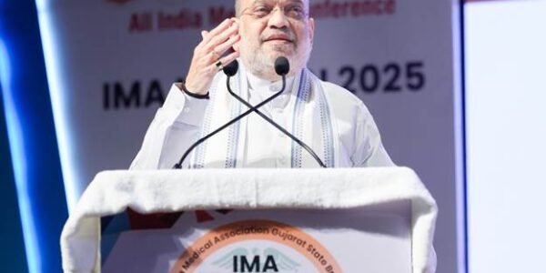 Home Minister Amit Shah addressed the Indian Medical Association national conference, IMA NATCON 2025, in Ahmedabad.