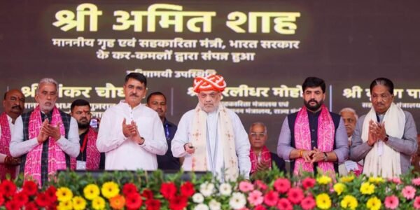 Home Minister Amit Shah inaugurated the newly constructed bio-CNG and fertilizer plant built by Banas Dairy and laid the foundation stone for a 150-ton powder plant in Vav-Tharad district of Gujarat.