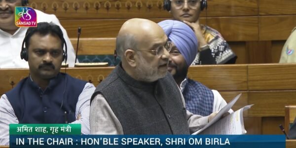 Home Minister Amit Shah participated in the discussion on electoral reforms in the Lok Sabha today.