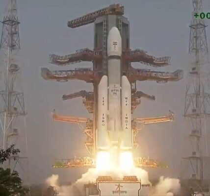 ISRO successfully launched the Bluebird Block-2 communication satellite from the Satish Dhawan Space Centre using the LVM3 M6 mission.