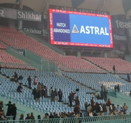 India and South Africa was cancelled last night in Lucknow due to dense fog