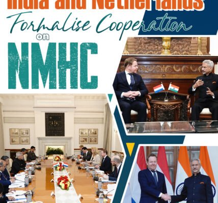 India and the Netherlands have signed a MoU to collaborate on NMHC in Lothal, Gujarat.