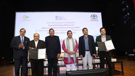 India has boosted green hydrogen mobility with the NISE-Toyota fuel cell vehicle pilot project.