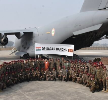 India is assisting cyclone-hit Sri Lanka under Operation Sagar Bandhu.