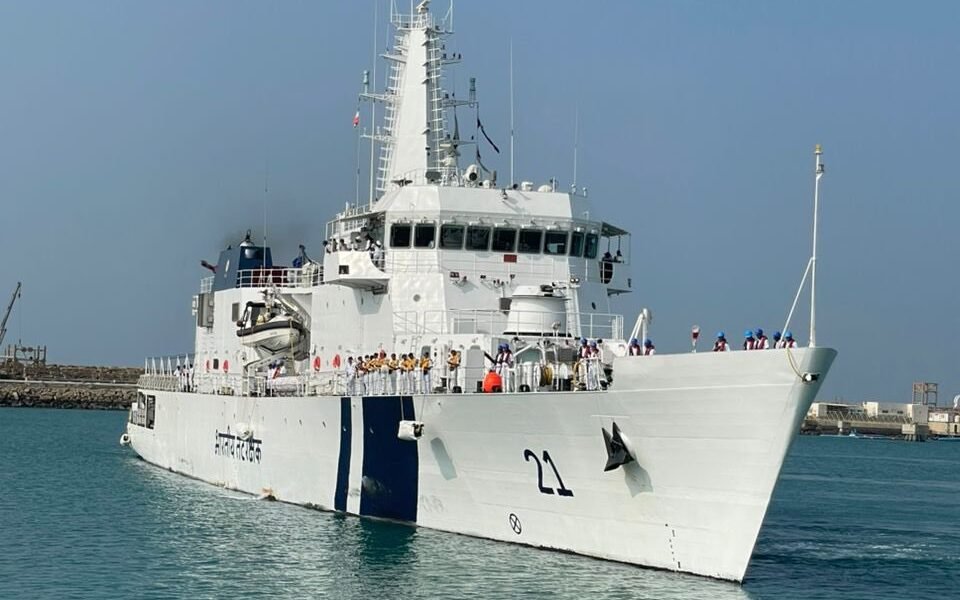 Indian Coast Guard ship Sarthak arrived at the Chabahar port in Iran on a strategic visit.