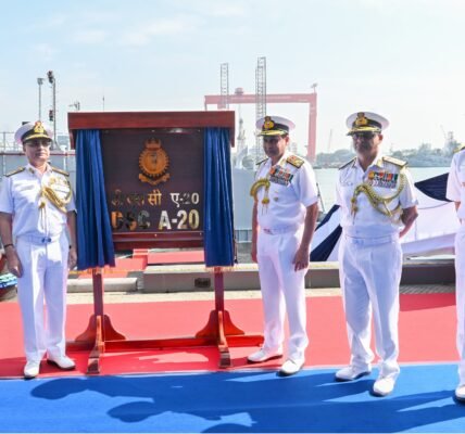 Indian Navy formally commissioned the DSC A20 into service