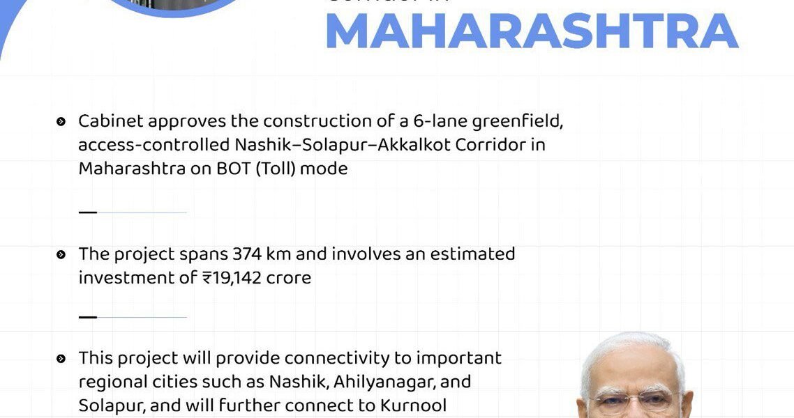 Nashik-Solapur-Akkalkot corridor