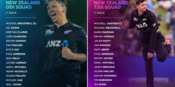 New Zealand has announced its ODI and T20 squads for the tour of India.