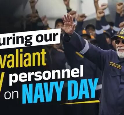 PM Modi greets all personnel of the Indian Navy on Navy Day today