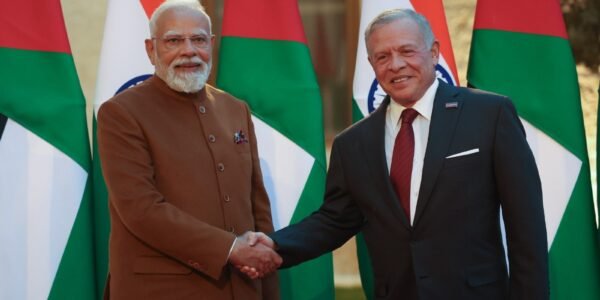 PM Modi held delegation-level talks with King Abdullah II of Jordan in Amman.