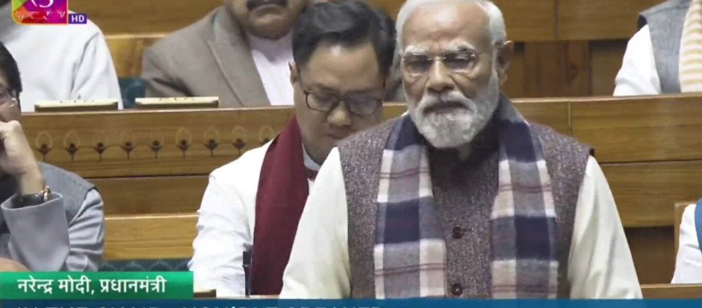 PM Modi in Lok Sabha