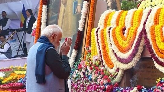 PM Modi paid tribute to Dr. Babasaheb Ambedkar today on his Mahaparinirvan Day.