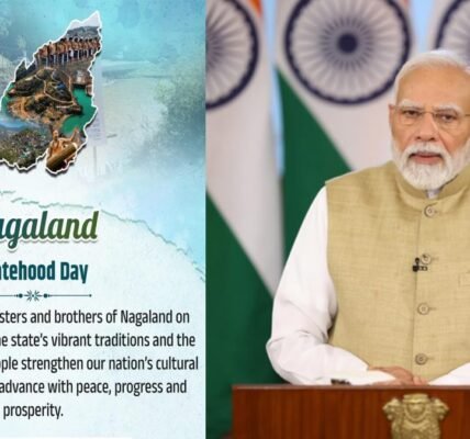 PM Modi today greeted the people of Nagaland on the occasion of their Statehood Day.