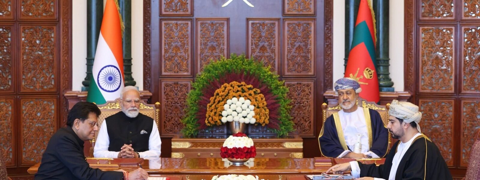 PM Narendra Modi held a bilateral meeting with Sultan Haitham bin Tariq in Muscat today.