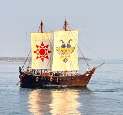 PM Narendra Modi praised INSV Kaundinya, which was built using ancient Indian shipbuilding techniques.