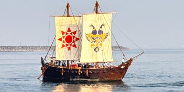 PM Narendra Modi praised INSV Kaundinya, which was built using ancient Indian shipbuilding techniques.