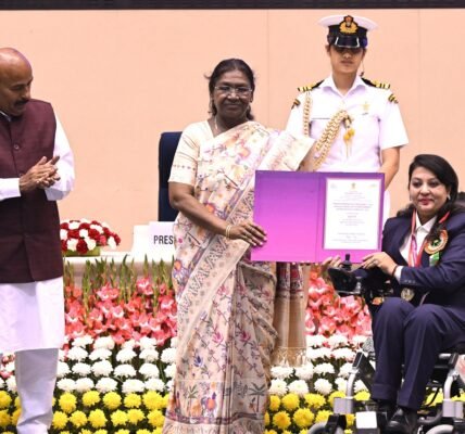 President Draupadi Murmu presented the National Disability Empowerment Awards for the year 2025.