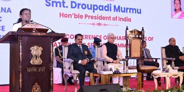 President Droupadi Murmu inaugurated the National Conference of Chairpersons of Public Service Commissions in Hyderabad.