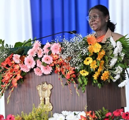 President Droupadi Murmu participated in and addressed the Inter-State Folk Culture Confluence ceremony - Kartik Jatra in Gumla, Jharkhand.