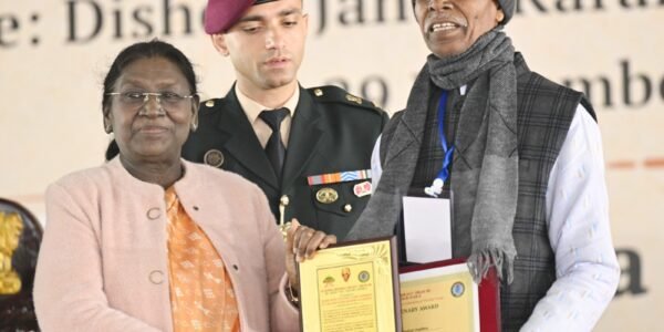 President Droupadi Murmu participated in the 22nd Parsi Mah and Ol Chiki centenary celebrations held in Jamshedpur.