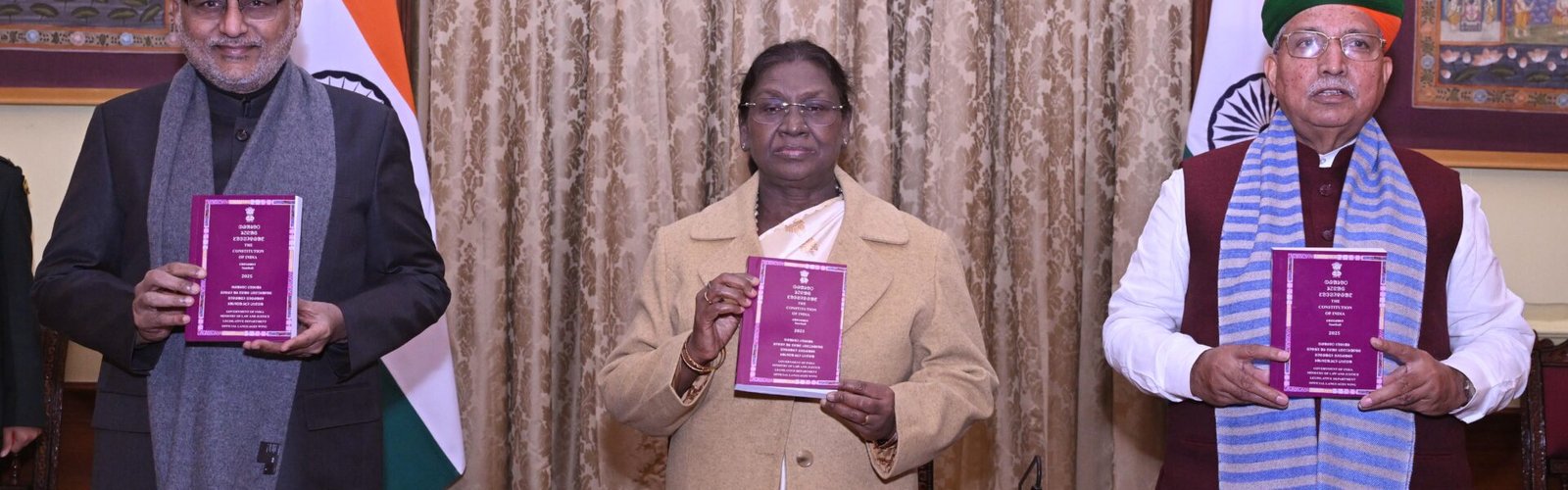 President Droupadi Murmu released the Constitution of India in the Santhali language.