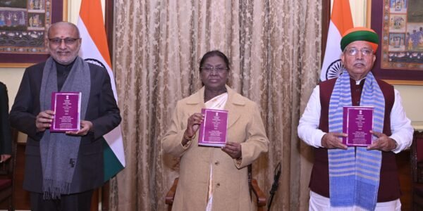 President Droupadi Murmu released the Constitution of India in the Santhali language.