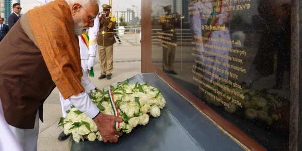 Prime Minister Modi paid tribute at the Adwa Victory Monument in Addis Ababa, Ethiopia.