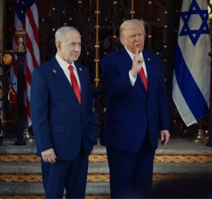 US President Trump met with Israeli PM Benjamin Netanyahu to discuss the next phase of the ceasefire plan in Gaza.