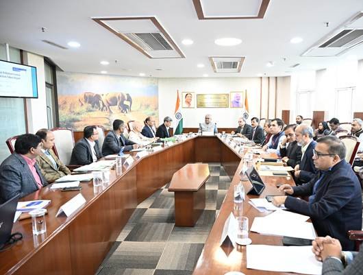 Union Environment Minister chaired a high-level review meeting on air pollution mitigation action plans for Delhi and Sonipat