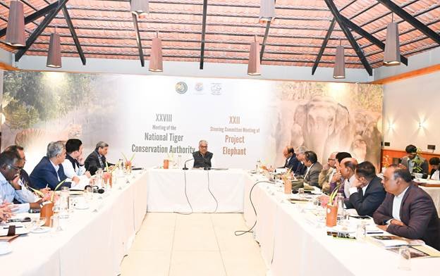 Union Environment Minister chaired meetings of the NTCA and Project Elephant in Sundarbans
