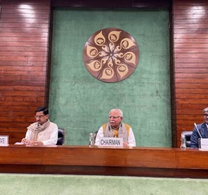 Union Minister Manohar Lal chaired a meeting of the consultative committee on infrastructure financing of the HUDCO for a developed India.