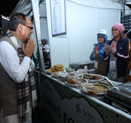 Union Minister Shivraj Singh Chouhan inaugurated the Saras Aajeevika Food Festival in Delhi.