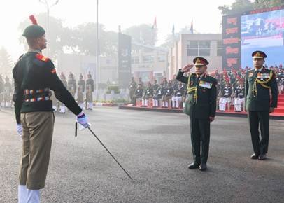 Army Chief (COAS) General Upendra Dwivedi visited the National Cadet Corps (NCC) Republic Day Camp (RDC) at Delhi Cantt.