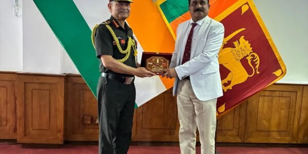 Army Chief General Upendra Dwivedi held high-level talks on the first day of his visit to Sri Lanka.