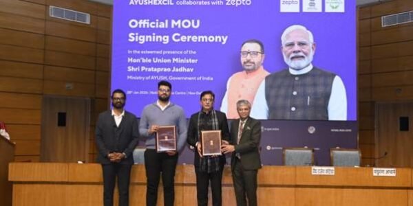 AyushExcel and Zepto have signed a memorandum of understanding to strengthen digital access and ensure the quality of Ayush products.