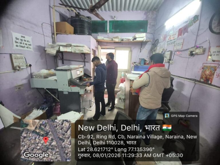 CAQM ने जनता की शिकायतों पर नारायणा छावनी क्षेत्र में औद्योगिक इकाइयों का संयुक्त विशेष निरीक्षण किया