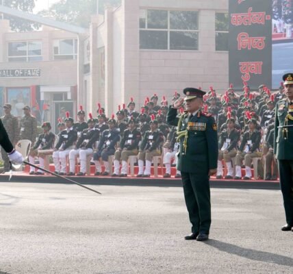 CDS General Anil Chauhan visited the National Cadet Corps (NCC) Republic Day Camp (RDC) held at Delhi Cantt.
