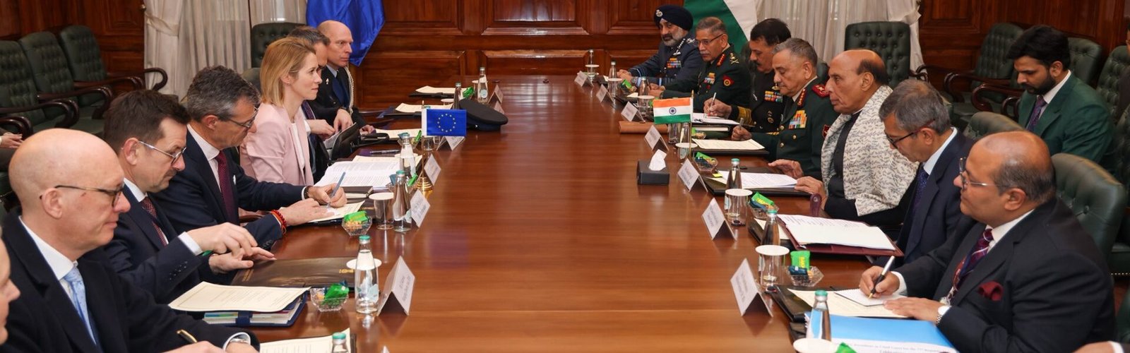 Defence Minister Rajnath Singh affirmed the country growing partnership with the European Union.